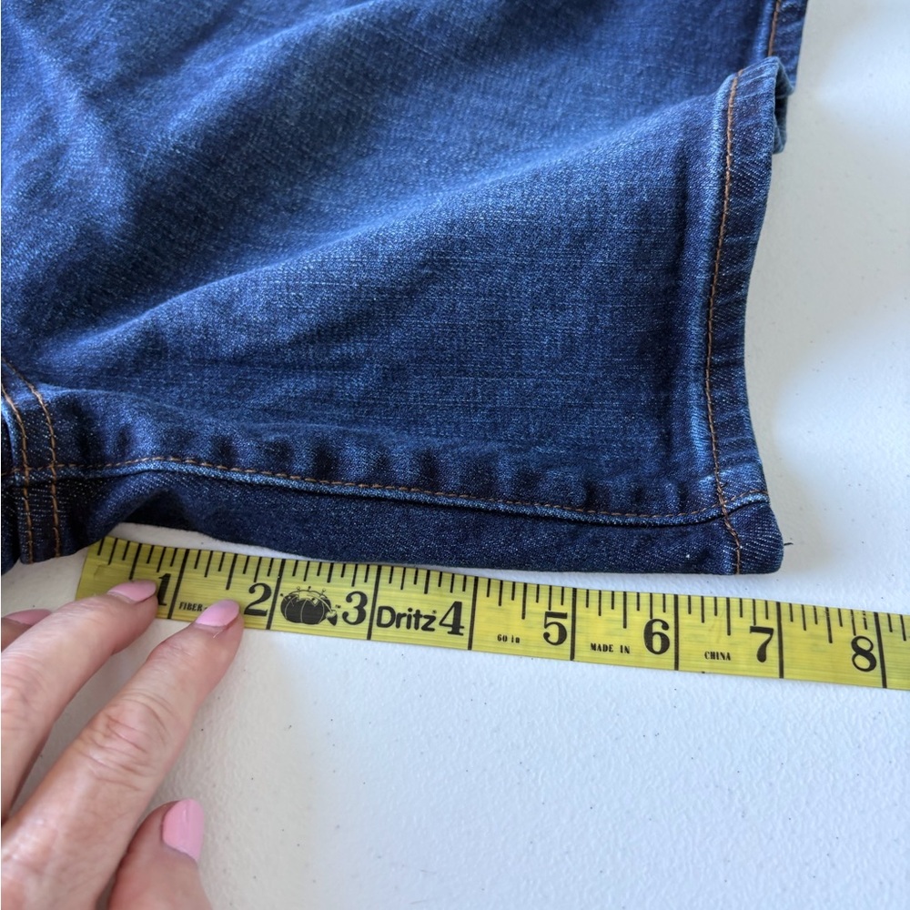 Kut from the Kloth Size 16 Chloe Boyfriend Short Denim Dark Wash Distressed - Picture 16 of 16